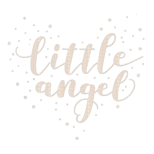 little angel text - PNG gratuit