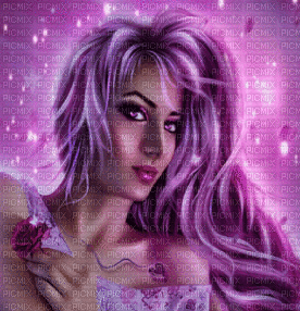woman purple  Nitsa - Безплатен анимиран GIF