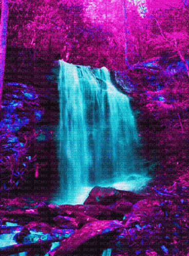 ani- waterfall - GIF animado grátis