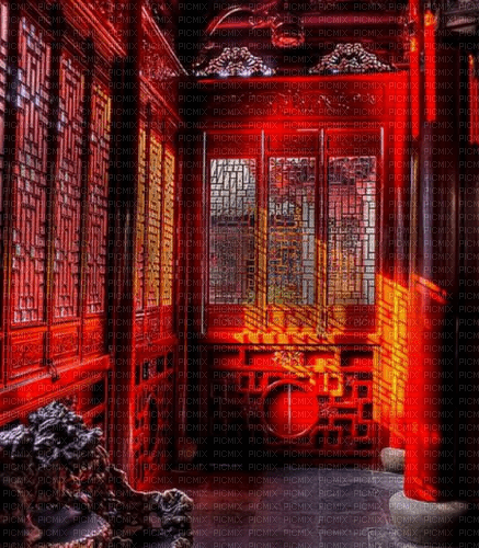 Rena Hintergrund Background rot red China - gratis png