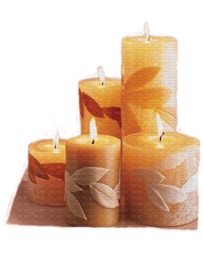 Fünf Kerzen, Orange - 免费PNG
