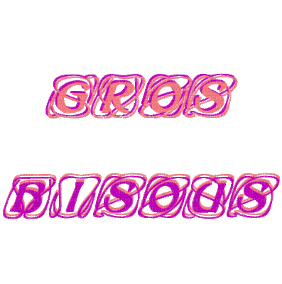 gros bisous/nounours - Darmowy animowany GIF