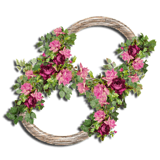 circle frame spring flowers kikkapink - PNG gratuit