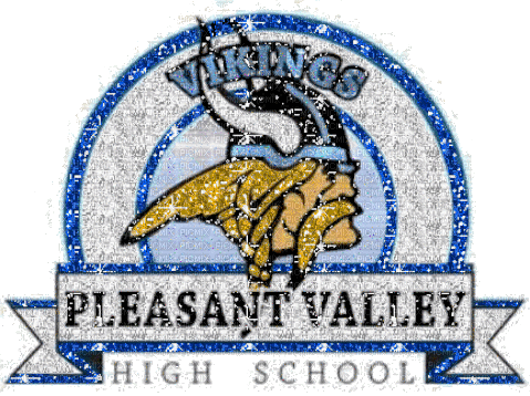 Pleasant Valley ( PV ) High School Logo - GIF animado grátis