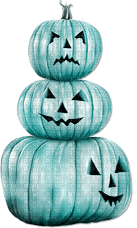 soave deco halloween pumpkin teal - бесплатно png