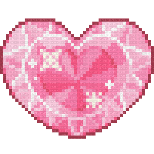 Montage photo. pixel heart. 