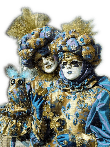 Rena Venedig Karneval blue - gratis png
