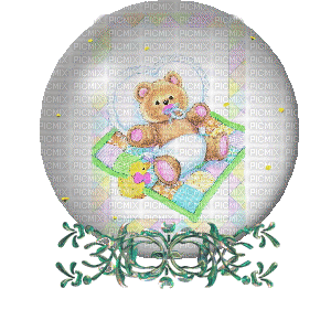 bear snow globe - 無料のアニメーション GIF
