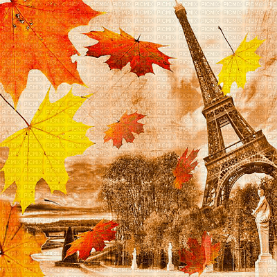 Y.A.M._Autumn background Landscape Paris city - безплатен png