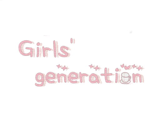 Text Girls`Generation - png ฟรี