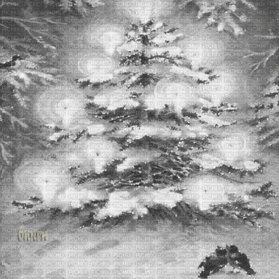 Y.A.M._New year Christmas background black-white - Gratis animeret GIF