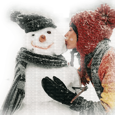 loly33 bonhomme de neige femme - PNG gratuit