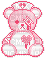 pink bear nurse - png grátis