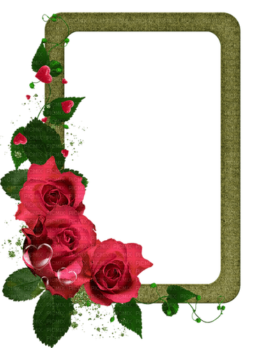 Roses frame - kostenlos png
