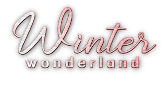 soave text winter wonderland pink - PNG gratuit