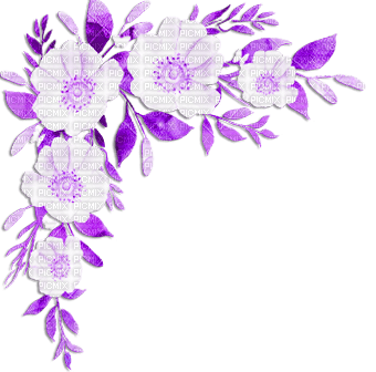 soave deco flowers corner branch spring - Free PNG