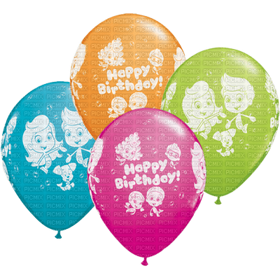 Kaz_Creations Happy Birthday Balloons - бесплатно png
