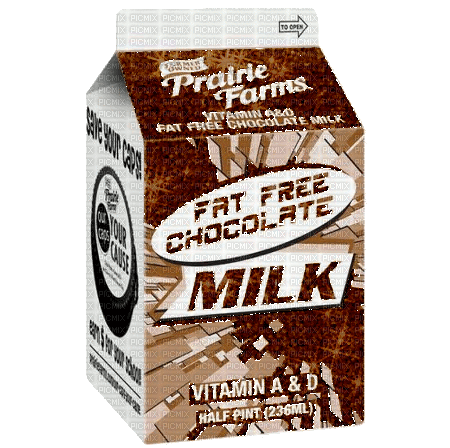 Chocolate Milk Carton Glitter - Δωρεάν κινούμενο GIF