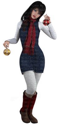 joulu, Christmas, woman, nainen - 免费PNG