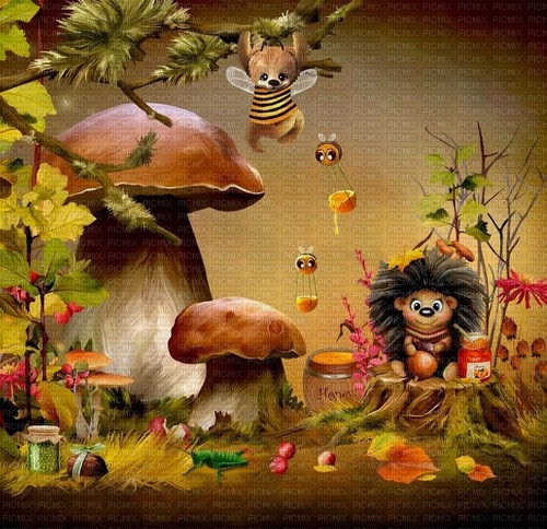 autumn background by nataliplus - gratis png