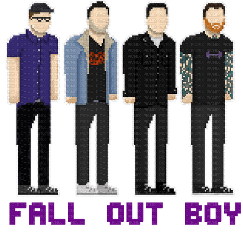 Fall Out Boy // Pixel Art Logo - kostenlos png