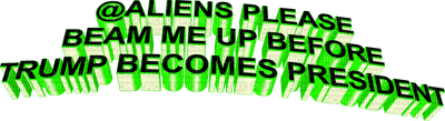 Kaz_Creations Text Aliens - 免费PNG