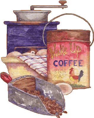 coffee deco cafe - GIF animado grátis