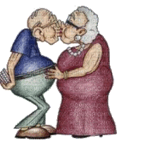 couple elderly bp - Nemokamas animacinis gif