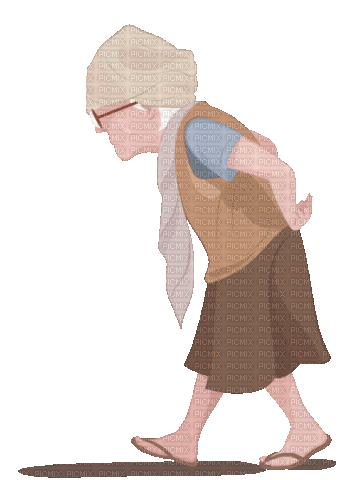 Old Lady Woman - Free animated GIF