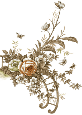 Kaz_Creations Victorian Flowers - PNG gratuit