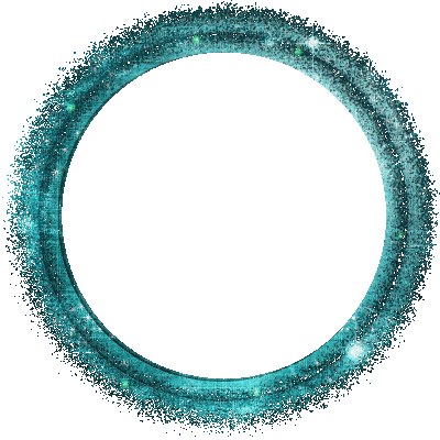 blue circle frame (created with gimp) - GIF animé gratuit