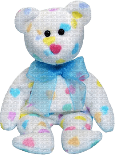 beanie baby heart bear - gratis png