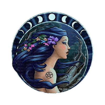 Wiccan Moon - безплатен png
