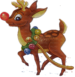rudolf the red nosed reindeer - GIF animate gratis
