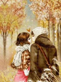autumn love - Bezmaksas animēts GIF