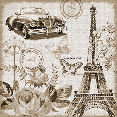 soave background animated vintage paris - Besplatni animirani GIF
