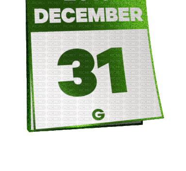 New Year.Calendar.green.gif.Victoriabea - GIF animado grátis