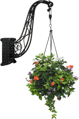 Crochet pour pot de fleurs - png ฟรี
