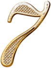 Kaz_Creations Numbers Gold Deco 7 - 免费PNG