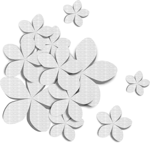 White Flower Decoration - безплатен png