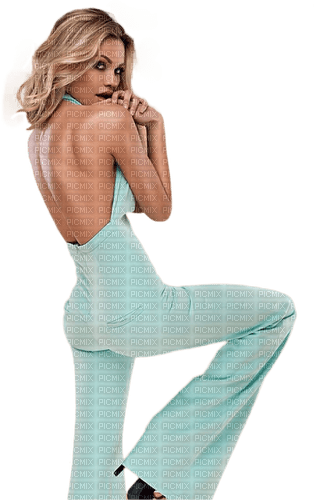 Woman Blue Beige - Bogusia - Free PNG