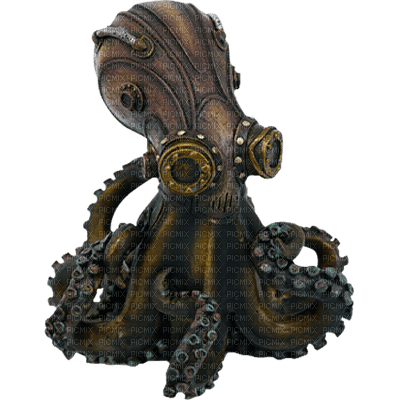 steampunk octypus bp - 免费PNG