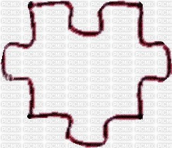 Puzzle  cuore elemento unico - png gratis