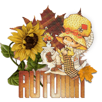 Autumn cutie - gratis png