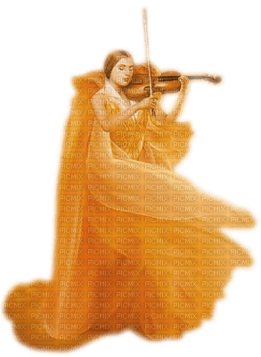 żołta skrzypce - kostenlos png