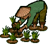 садовник - GIF animado grátis