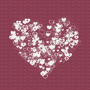 White hearts animated-Abuepita - Free animated GIF