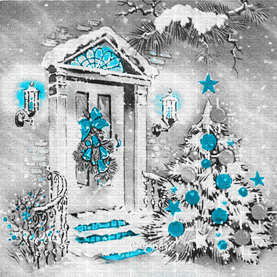 soave background animated christmas winter house - Gratis animeret GIF