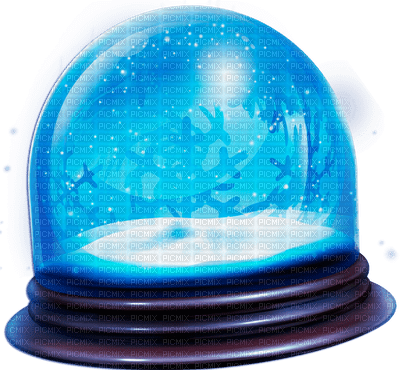 snow globe deco winter hiver - PNG gratuit
