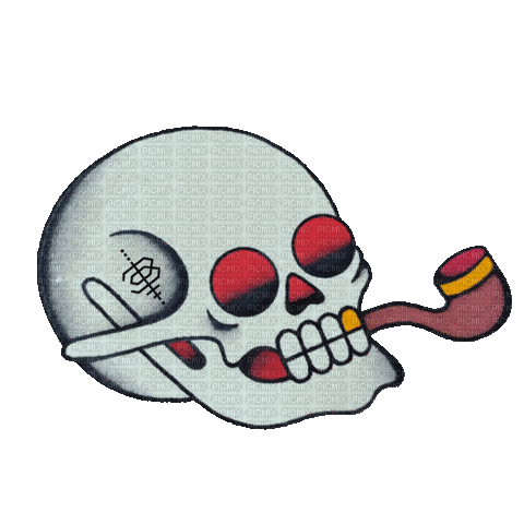 Halloween Skull - Ilmainen animoitu GIF